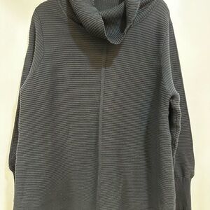 Red Black Ribbed Sweater NWOT